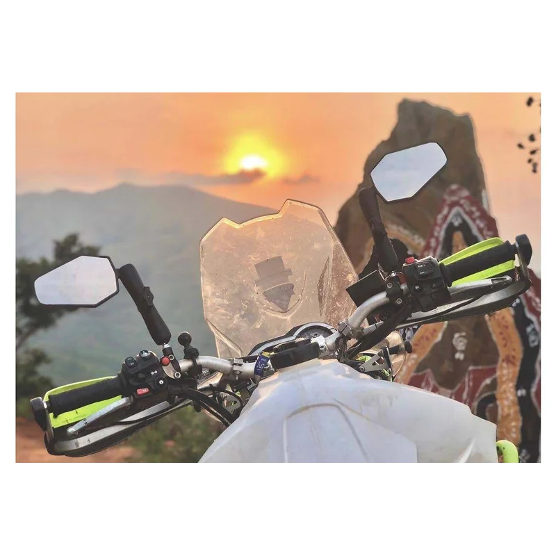 Set Double Take Adventure Mirror - (M10 1.5) with Ram - 6" Long Arm / Yes