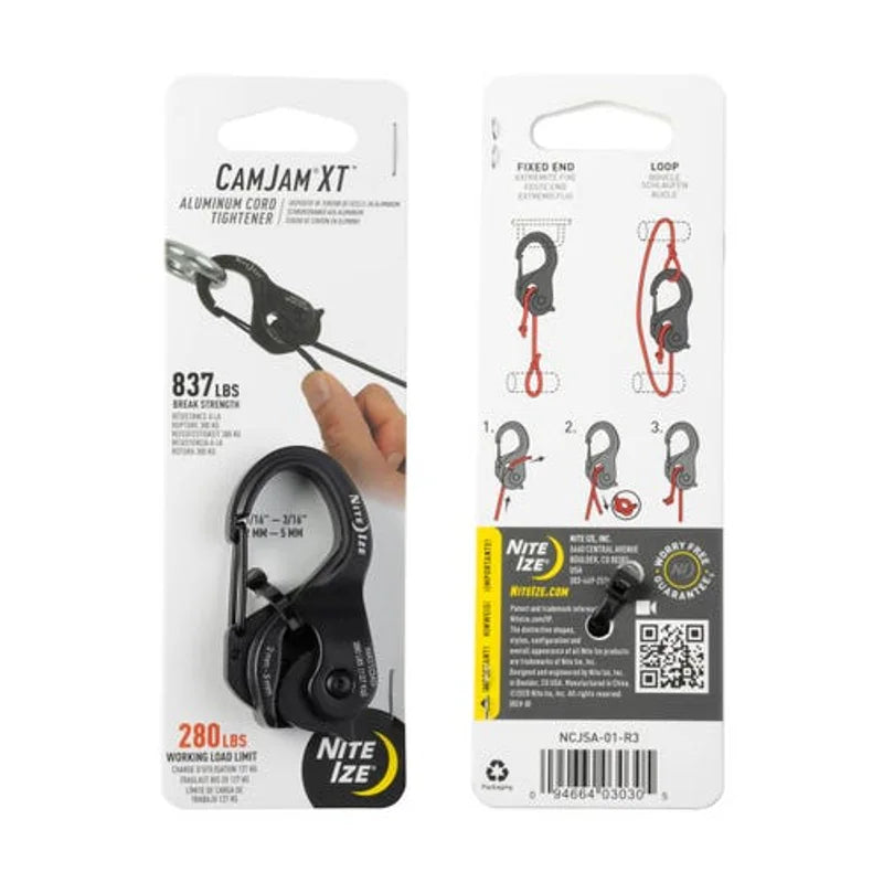 Aluminum Rope Tightner - 1N Large Tightener + 1N Rope ( Length 304cm) / Aluminum