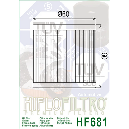 Oil Filter 681 - Hiflo