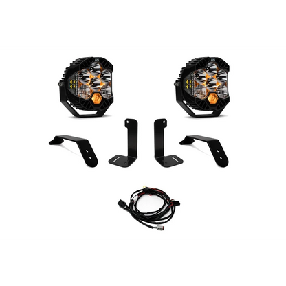 JEEP WRANGLER OE PLASTIC BUMPER LIGHT KIT - LP6 PRO - Clear / Toggle