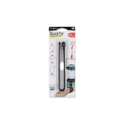 GEAR TIE (LOOPABLE) - TWIST TIE - 2N (Length 45cm) {18} / Black
