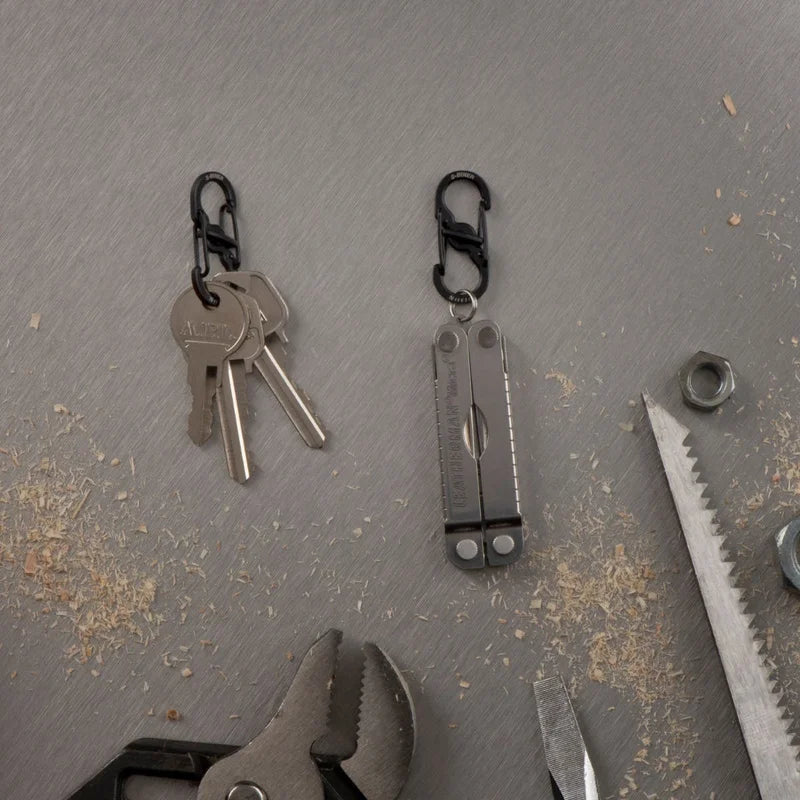 S-BINER MICRO LOCK (SS) - 5N OF MICROLOCK - ASSORTED / Stainless Steel