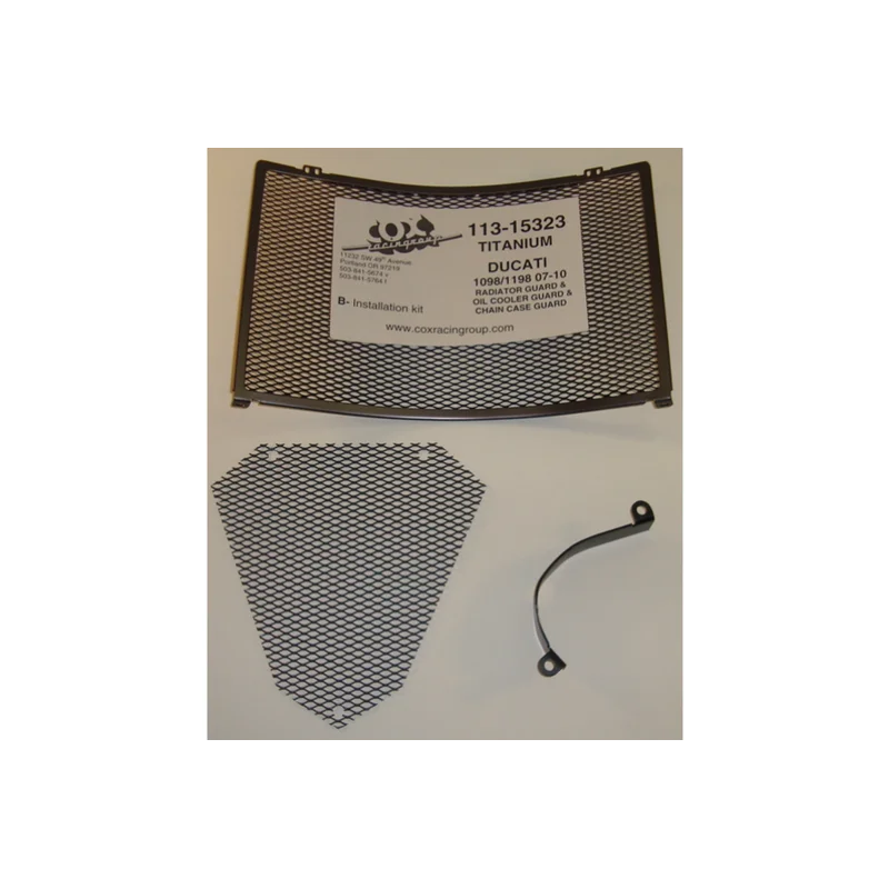 Ducati 1098/ 1198/ R/ S Protection - Radiator Guard - Black