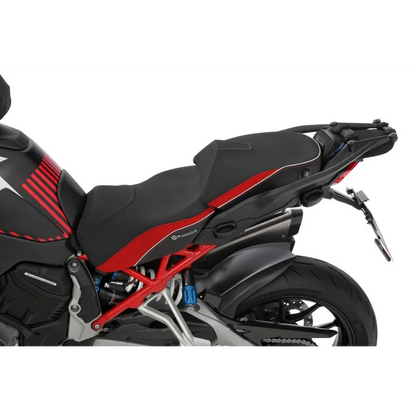 DUCATI Multistrada V4 Ergonomics -"Active Comfort" (Heating) Passenger Seat - Red-Black