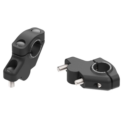 HANDLEBAR RISER - 30mm UP & 21mm BACK (4240-V3021) - Silver