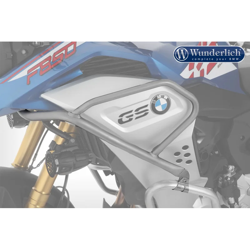 BMW F850 GSA Protection - Tank Guard Adventure - Stainless Steel