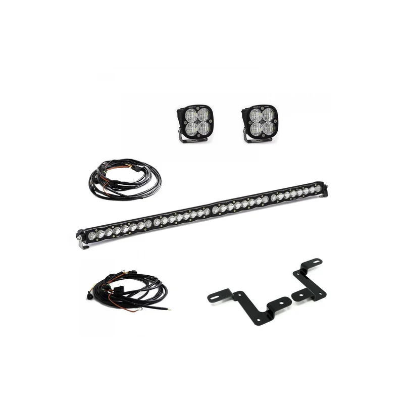 JEEP WRANGLER A-PILLAR/COWL MOUNT LIGHT KIT - SQUADRON SPORT/S8 40 INCH - Multi-Pattern / Clear