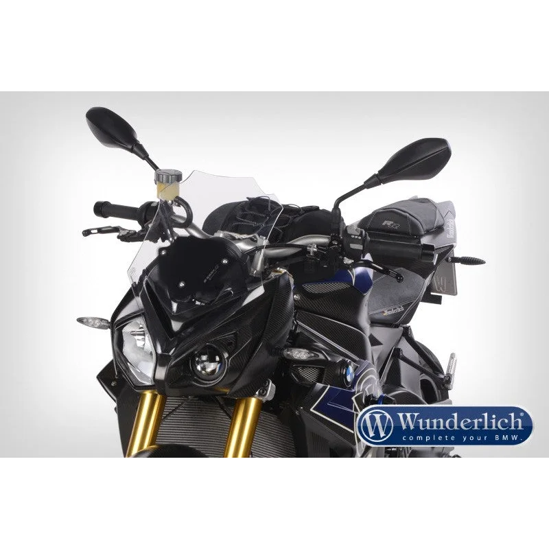 BMW S1000R Screen - Windscreen Touring (H410 W307) - Smoked Grey
