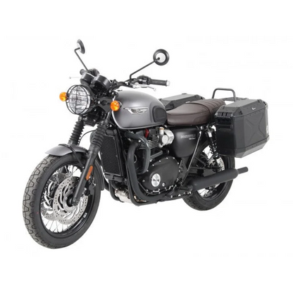 Triumph Bonneville T100 Sidecases Carrier - Permanently Fixed - Black