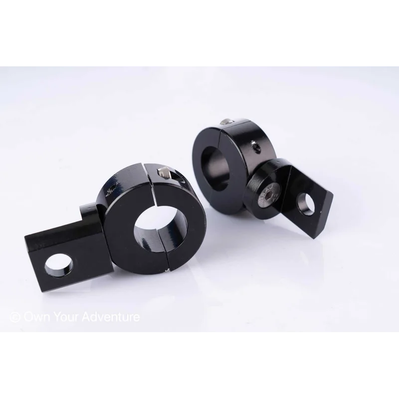 Clamps AUX Lights  - Round Bars - 7/8" , 1", 1.1/8" or 1.1/4" (Upto 900g per mount) / Chromed