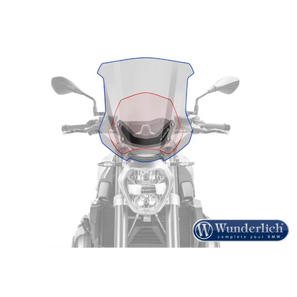 BMW R1200R Screens - Touring - Clear