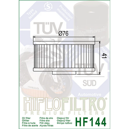 Oil Filter 144 - Hiflo