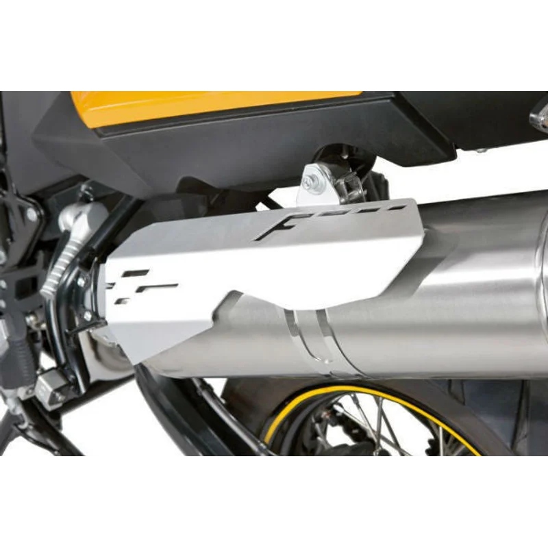 BMW F800GS Protection - Exhaust Heat Shield - Silver