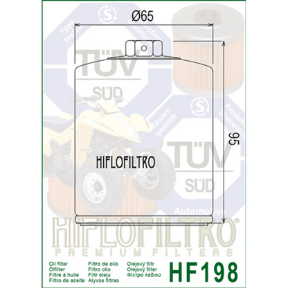 Oil Filter 198 - Hiflo