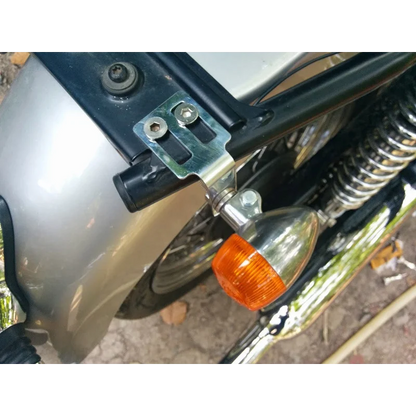 Triumph Bonneville Styling - Indicator Signal Brackets (Under Seat) - Black