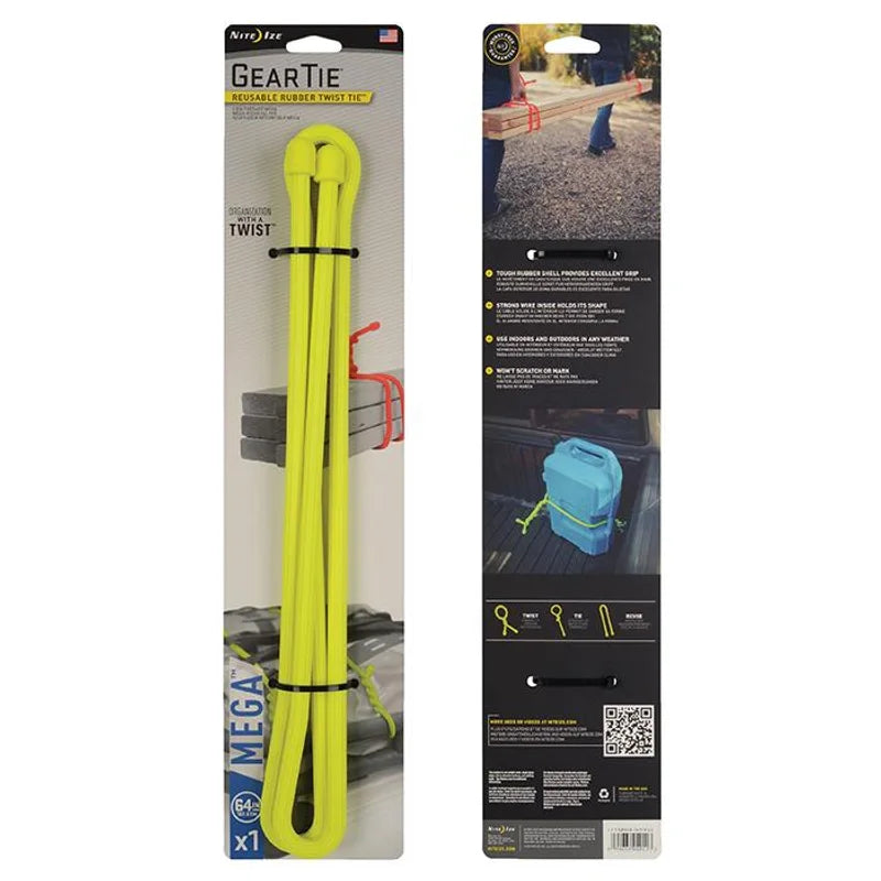 GEAR TIE - MEGA - 1N (Length 162.5 cm) / Black