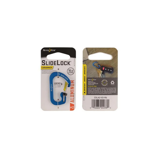 Carabiner with Slidelock (pcs) - Aluminium - Size#4 / Olive / Aluminium