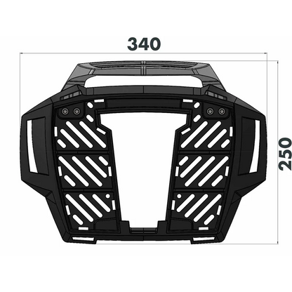 Ducati Scrambler 1100 Dark Pro Topcase carrier - Fixed Hinge (Alu Rack)
