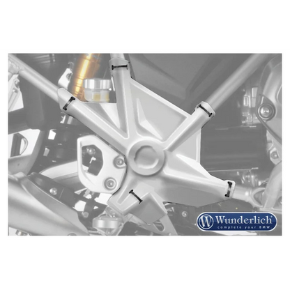 BMW R1200GS Protection - Frame Protectors - Silver