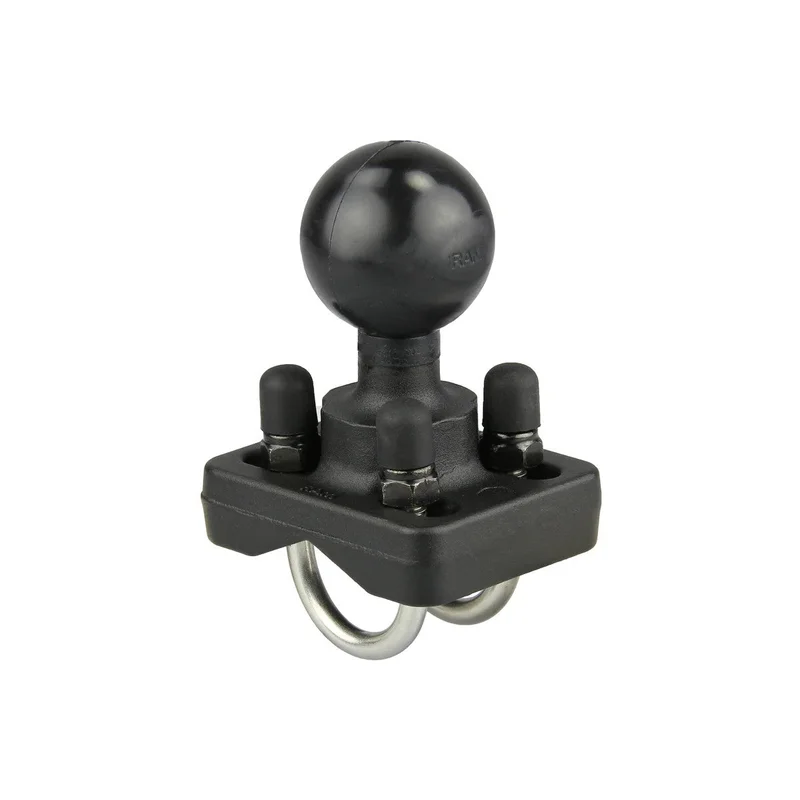 RAM® Double U-Bolt Ball Base for .75" - 1" Rails - 3.17cm - 3.81cm (Diameter)