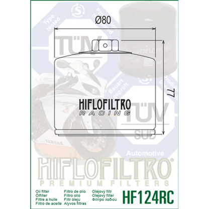 Oil Filter 124 - Hiflo - Race