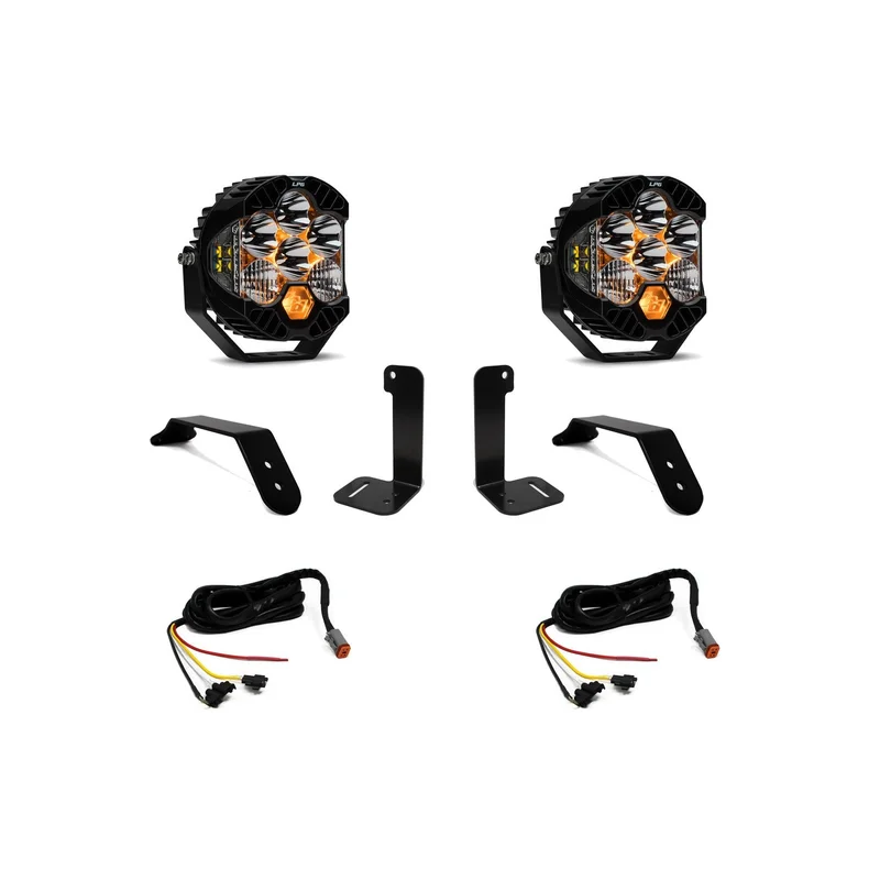 JEEP WRANGLER OE PLASTIC BUMPER LIGHT KIT - LP6 PRO - Clear / Upfitter