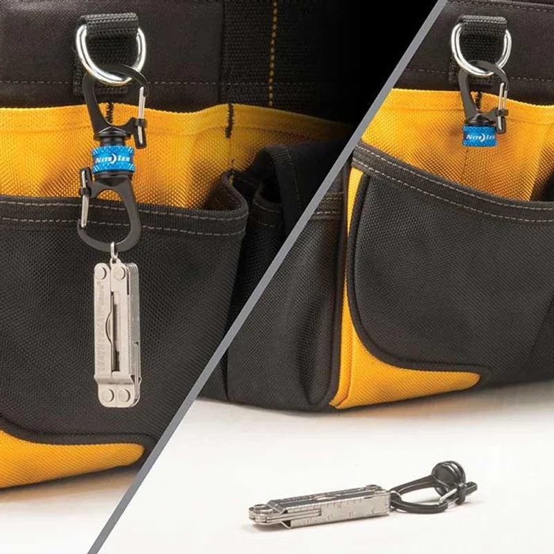 Key holder with Sildelock + 360 Magnetic Locking - Blue