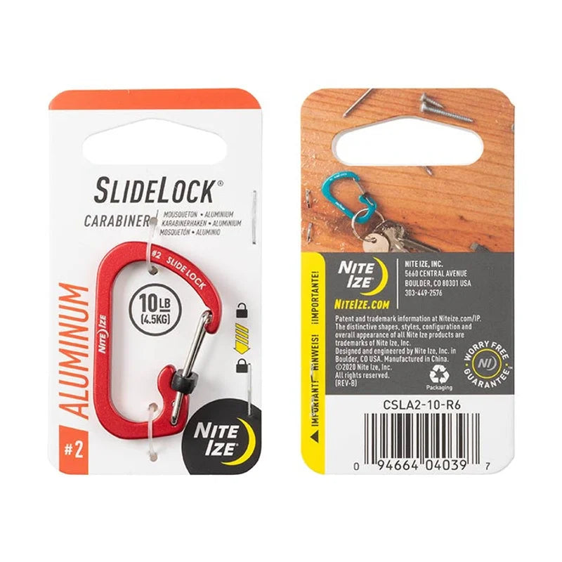 Carabiner with Slidelock (pcs) - Aluminium - Size#3 / Blue / Aluminium