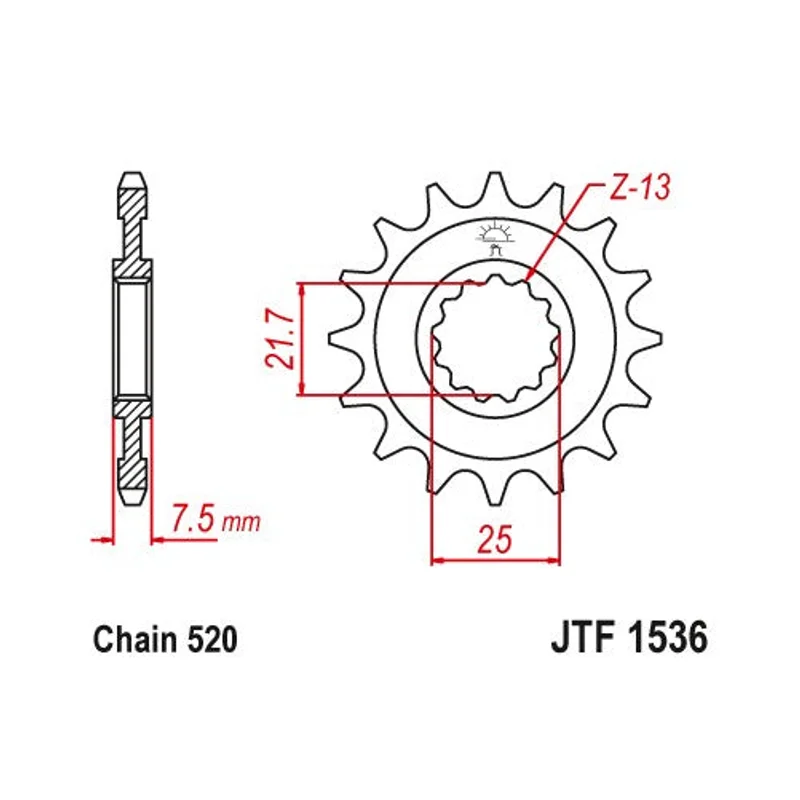 Sprockets Front (1536-15) - JT
