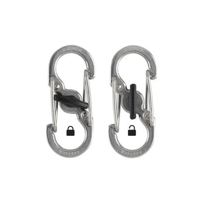 S-BINER MICRO LOCK (SS) - 5N OF MICROLOCK - ASSORTED / Stainless Steel