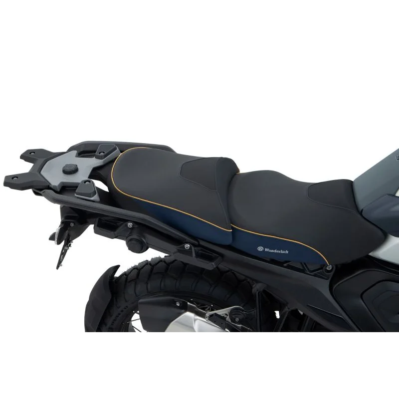 BMW R 1300 GS Ergonomics - Wunderlich "Active Comfort" (Heating) Seat - Imperial Blue-Gold / Passenger / Queens-Edition - standard