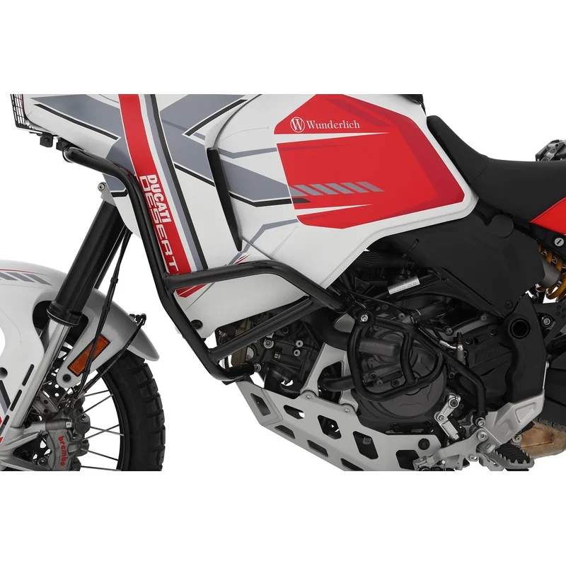 Ducati Desert X Protection - Engine Guard ( Left) - Black / Fits Wunderlich Tank Guard