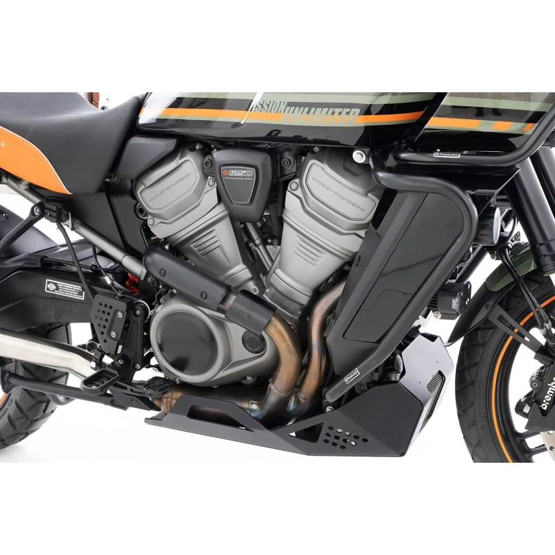 HD Pan America 1250 Protection - Manifold Heat Shield - Black