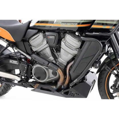 HD Pan America 1250 Protection - Manifold Heat Shield - Black