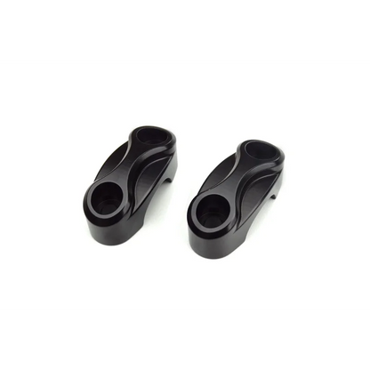 Triumph Bonneville Styling - Custom Top Riser Clamps - for One Inch Bars - Black