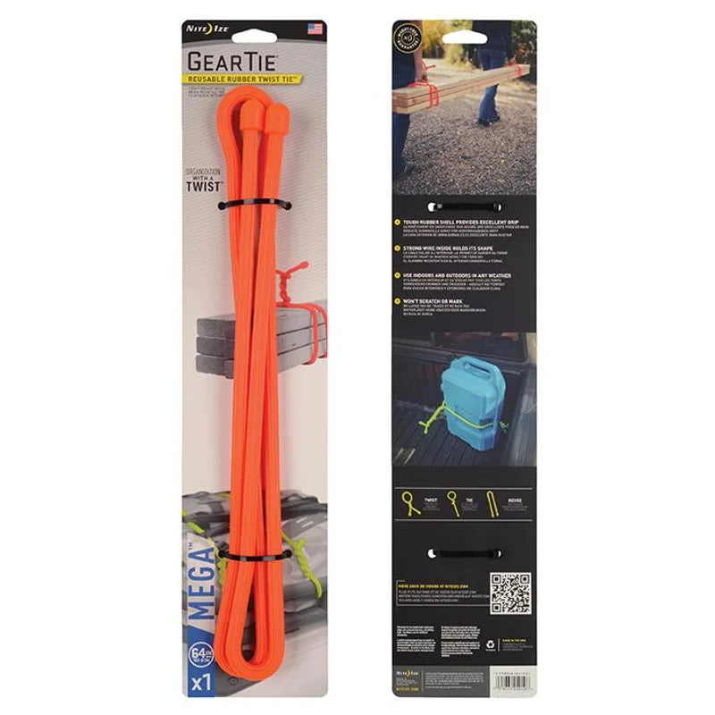 GEAR TIE - MEGA - 1N (Length 162.5 cm) / Black