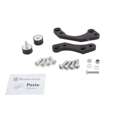 BMW R Nine T Ergonomics - Footrest Lowering Kit - Silver