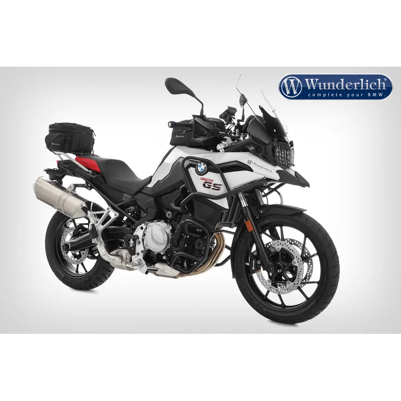 BMW F750GS Protection - "ADVENTURE" Tank Guard (Black) - Stainless Steel