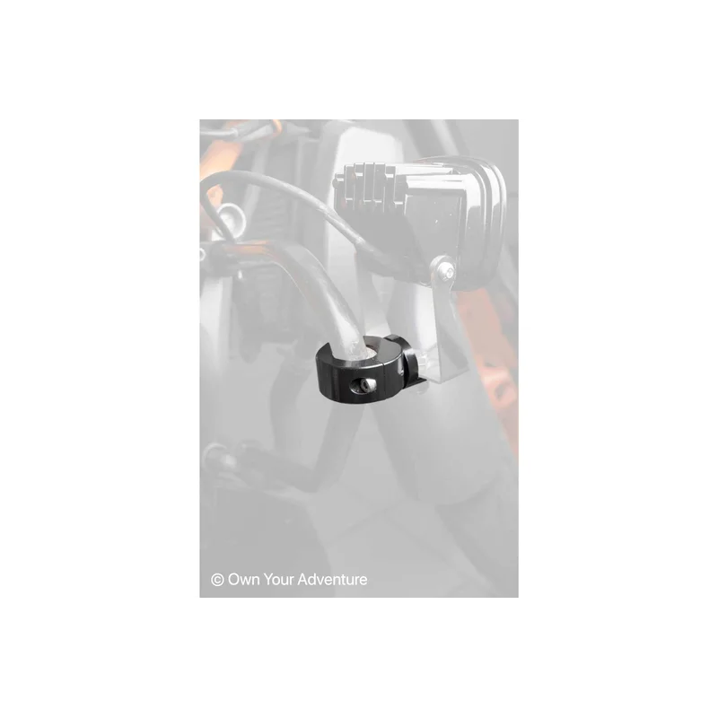 Clamps AUX Lights  - Round Bars - 7/8" , 1", 1.1/8" or 1.1/4" (Upto 900g per mount) / Chromed