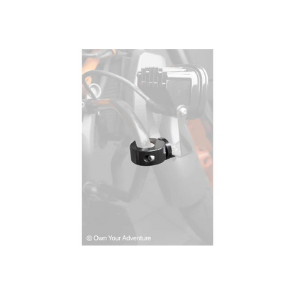 Clamps AUX Lights  - Round Bars - 7/8" , 1", 1.1/8" or 1.1/4" (Upto 900g per mount) / Chromed