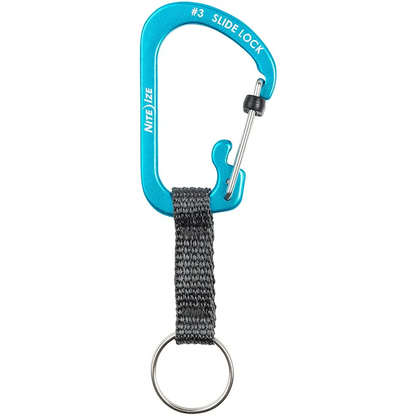 Carabiner Keyring with Slide lock (Alu) - Olive