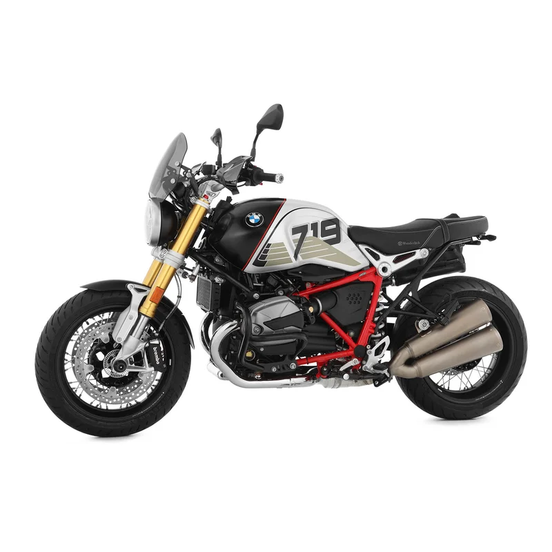 BMW R Nine T Ergonomics - Footrest Lowering Kit - Black