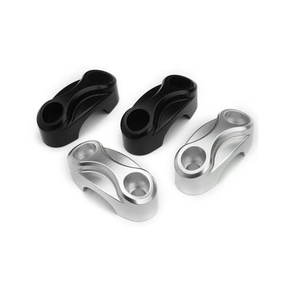 Triumph Bonneville Styling - Custom Top Riser Clamps - for One Inch Bars - Black