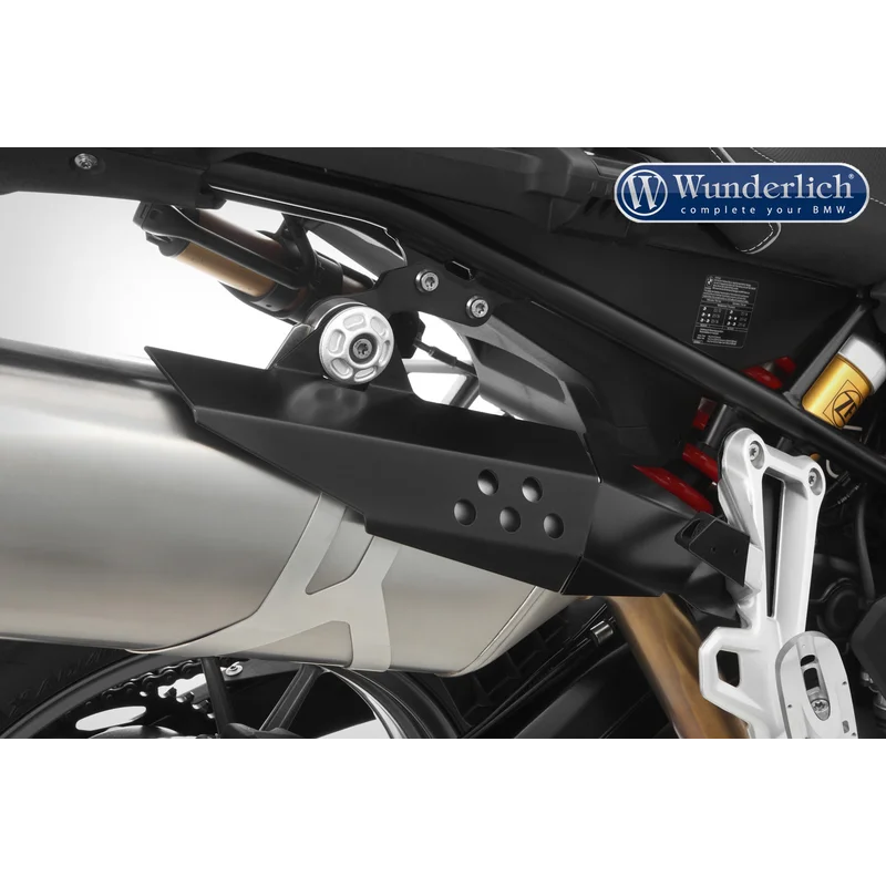 BMW F750 GS / 850 GS Protection - Exhaust Heat Shield - Black