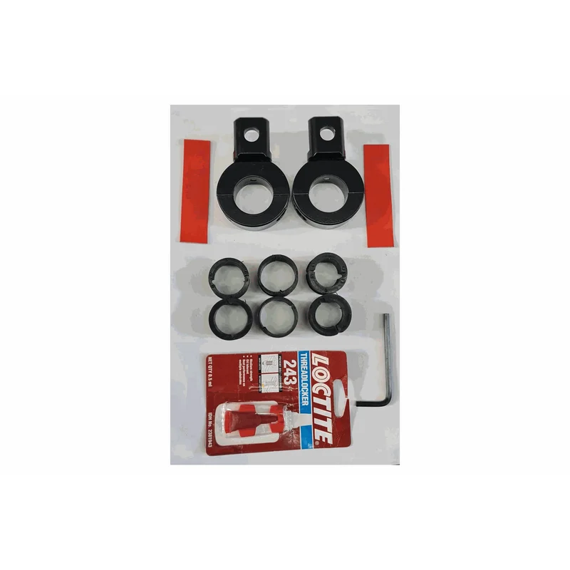 Clamps AUX Lights  - Round Bars - 7/8" , 1", 1.1/8" or 1.1/4" (Upto 900g per mount) / Chromed