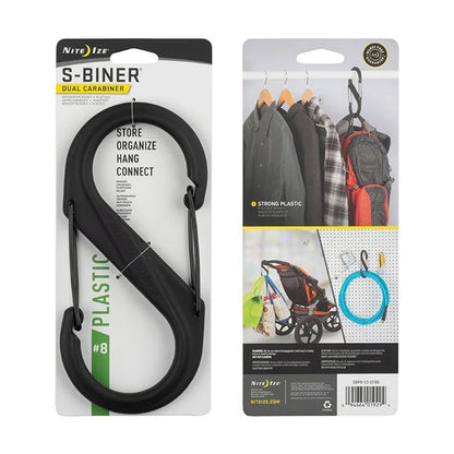 S-BINER STANDARD (PLASTIC) - #6 / Black / Plastic