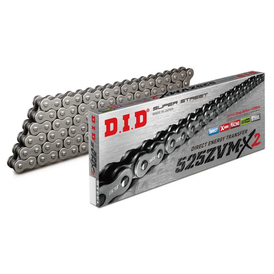 Chain 525 Pitch x 128 links (ZVMX2) - ZVM-X2 (Rivet Type) / Natural Steel