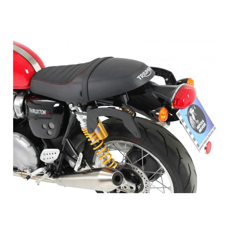 Triumph Thruxton 1200 Sidecases Carrier - C-Bow - Black