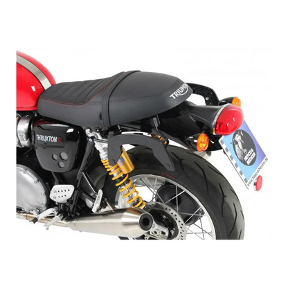Triumph Thruxton 1200 Sidecases Carrier - C-Bow - Black