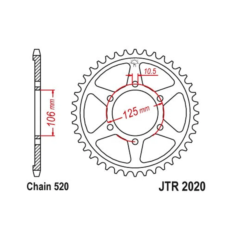 Sprockets Rear (2020 - 41T) - JT